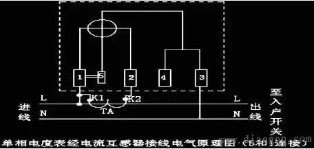 單相電度表接線圖