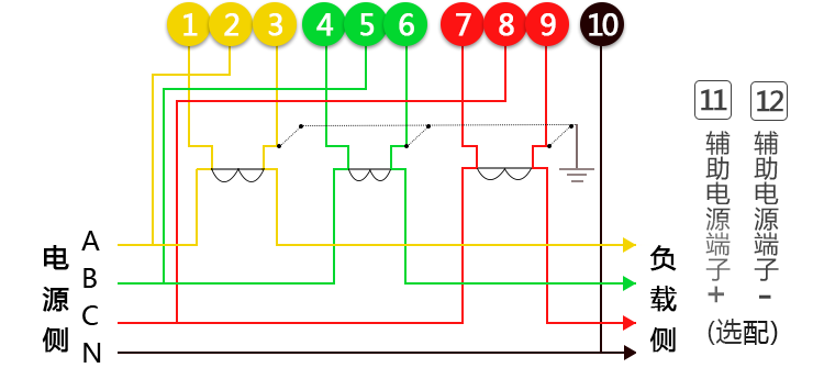 華立DTZY545C電能表接線指導(dǎo)