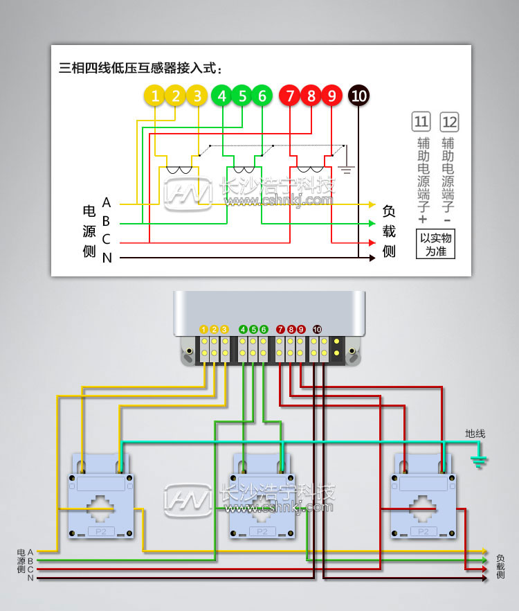 380v三相電表接線圖