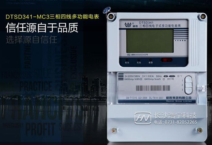 威勝電表DTSD341-MC3型號(hào)電表使用說明